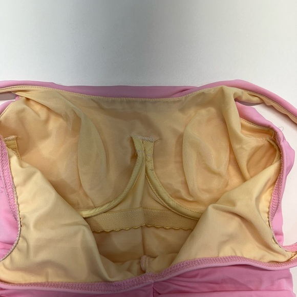 Lands End Women’s Pink Two Tone One Piece Bathing Suit Size 10 - Picture 6 of 7